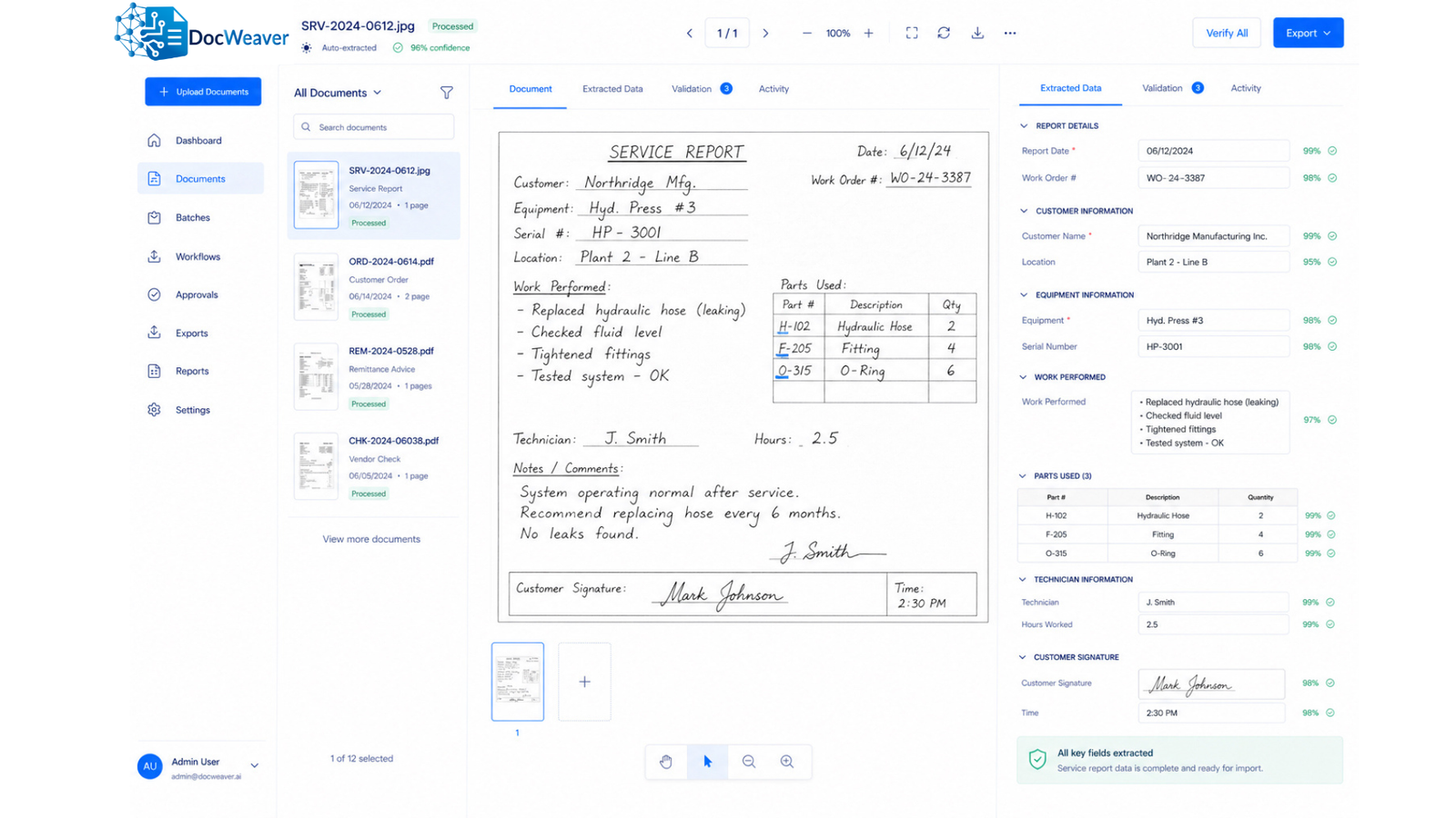 Service Order